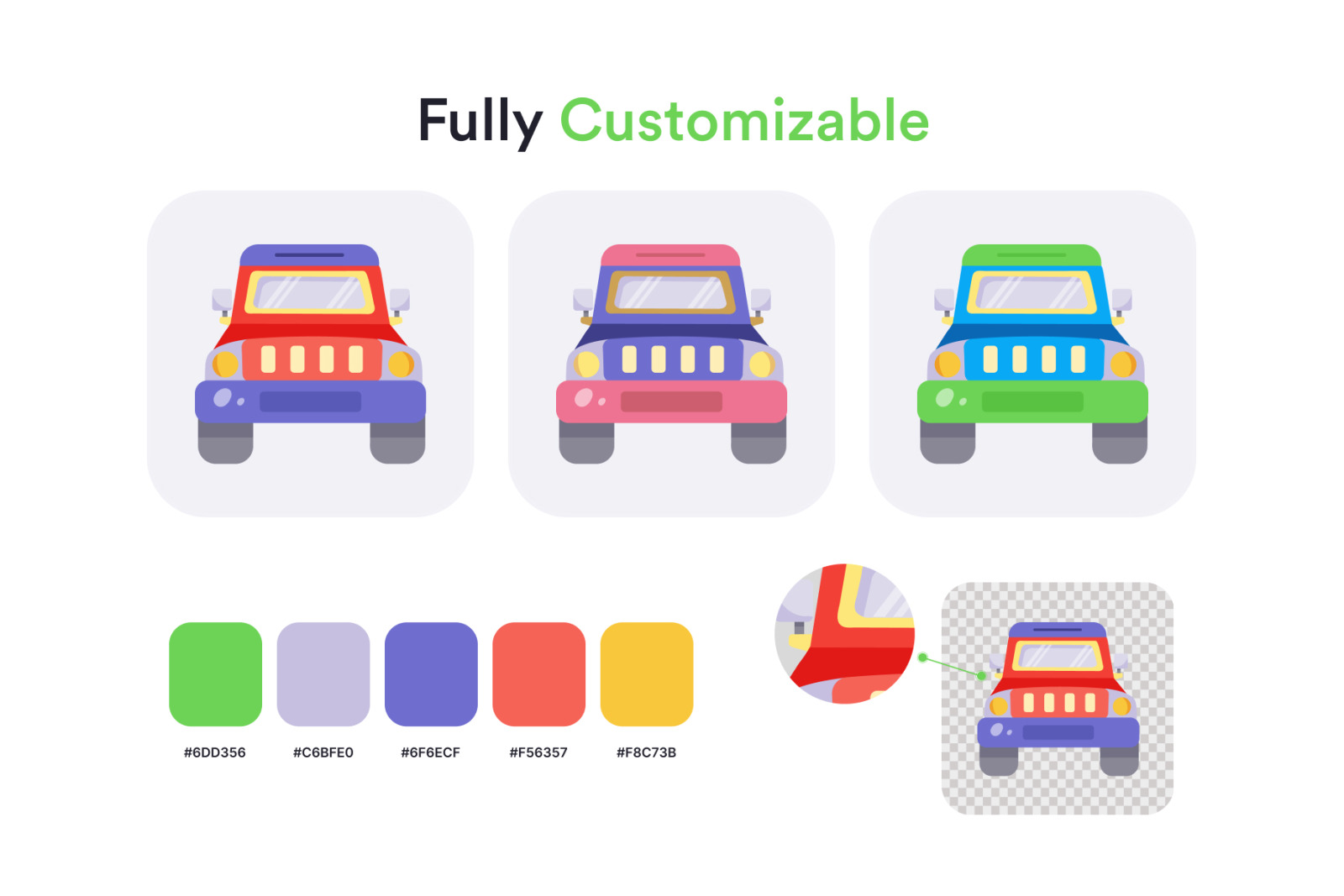 Animated Transport Icon Set