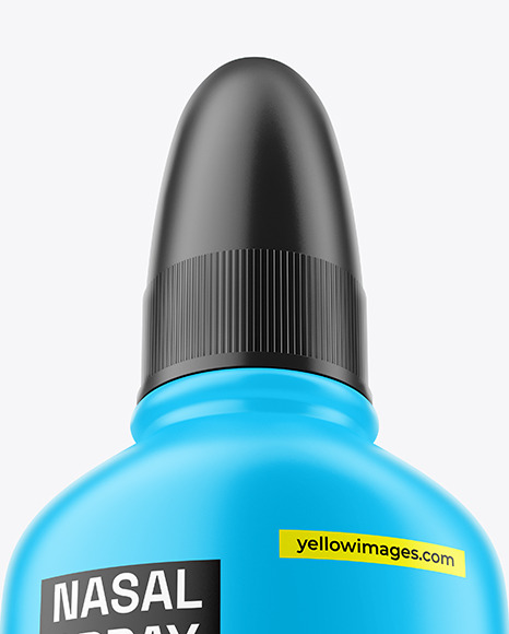 Matte Nasal Spray Bottle Mockup