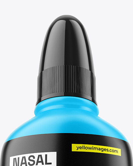 Matte Nasal Spray Bottle Mockup