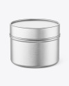100ml Metallic Jar Mockup 100ml Metallic Jar Mockup