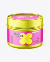 100ml Metallic Jar Mockup 100ml Metallic Jar Mockup