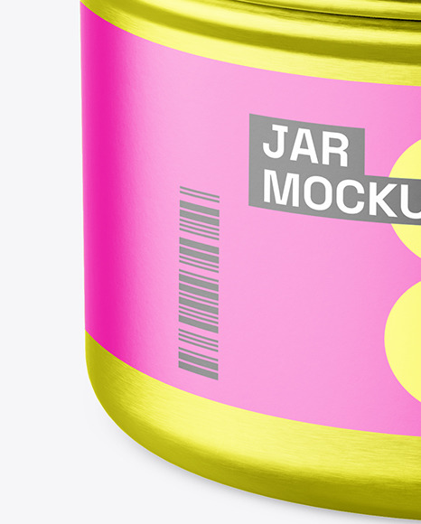 100ml Metallic Jar Mockup 100ml Metallic Jar Mockup