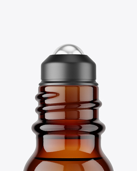 Amber Roll-on Bottle Mockup