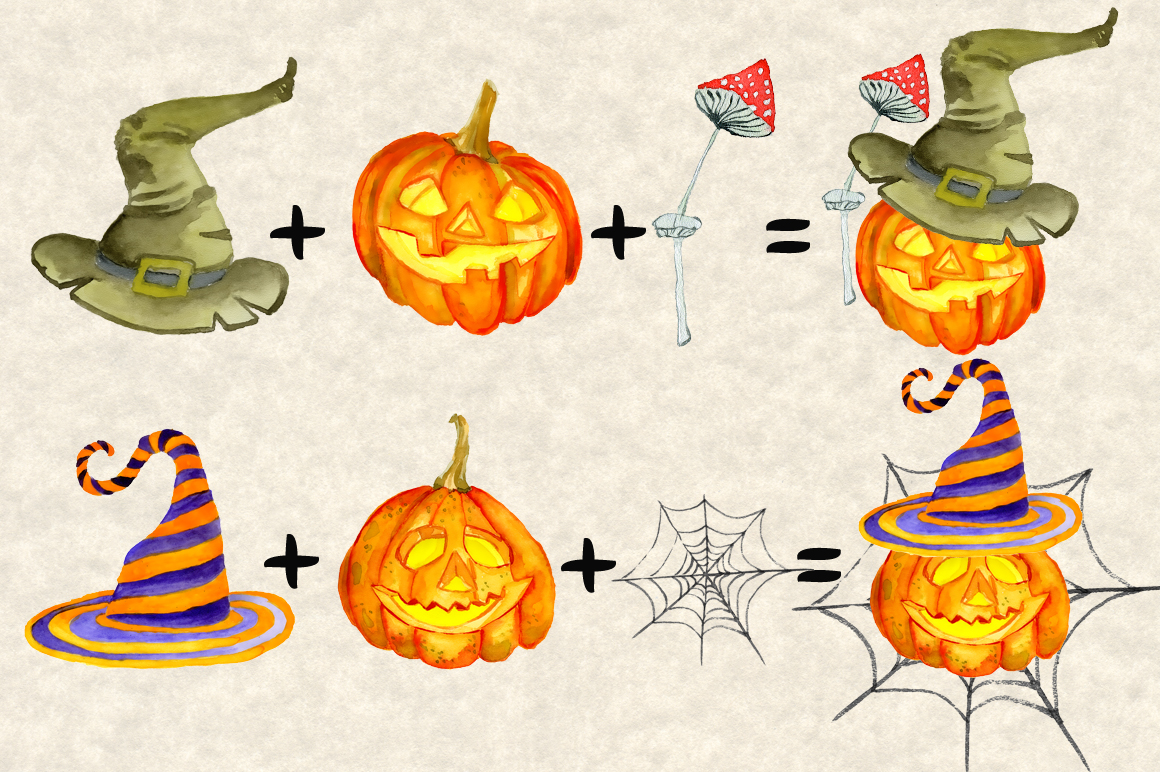Watercolor Halloween Creator Kit Watercolor Halloween Creator Kit