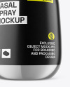 Glossy Metallic Nasal Spray Bottle Mockup