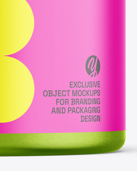 250ml Metallic Jar Mockup
