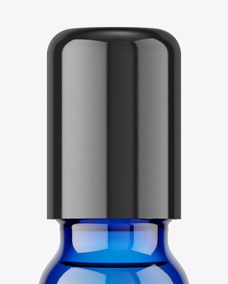 Blue Roll-on Bottle Mockup