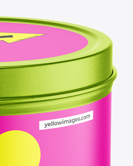 250ml Metallic Jar Mockup