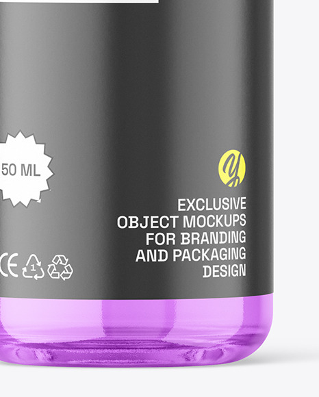 Clear Roll-on Bottle Mockup