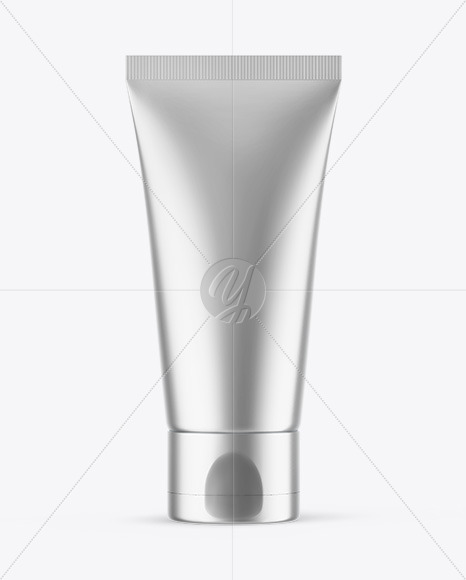 Metallic Cosmetic Tube Mockup