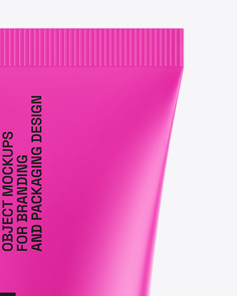 Glossy Cosmetic Tube Mockup
