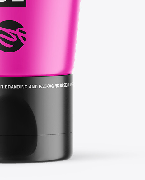 Glossy Cosmetic Tube Mockup
