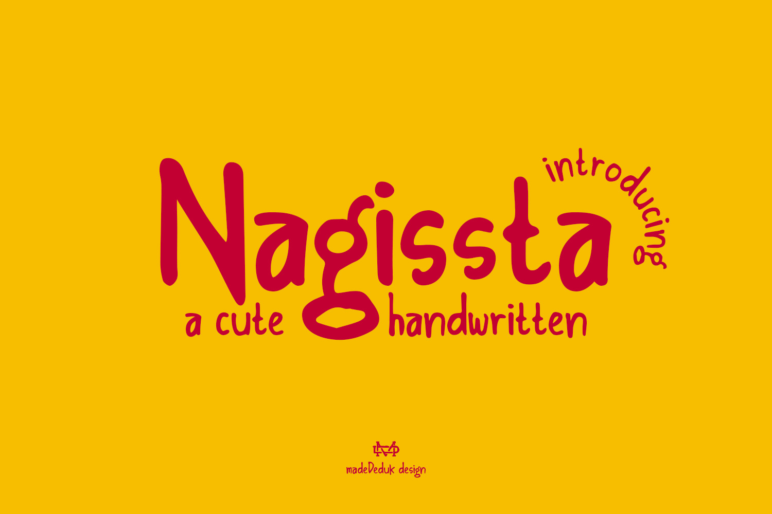 Nagissta - handwritten font Nagissta - handwritten font