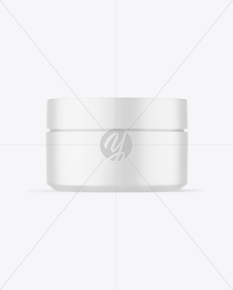 Matte Cosmetic Jar Mockup