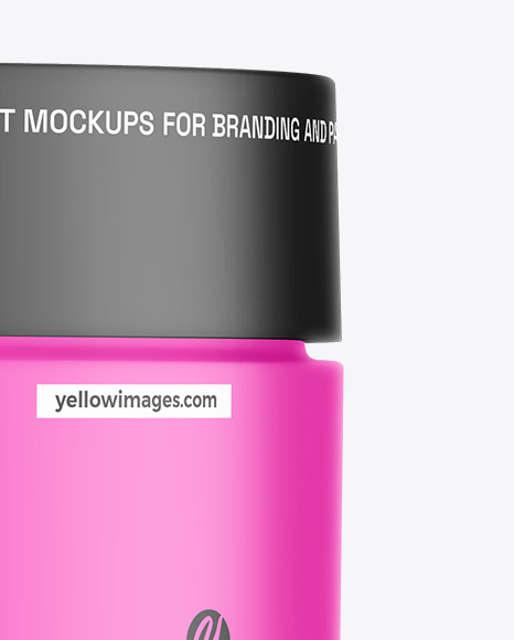 Matte Cosmetic Jar Mockup