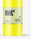 Clear Cosmetic Cream Bottle with Pump Mockup