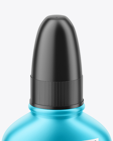 Matte Metallic Nasal Spray Bottle Mockup