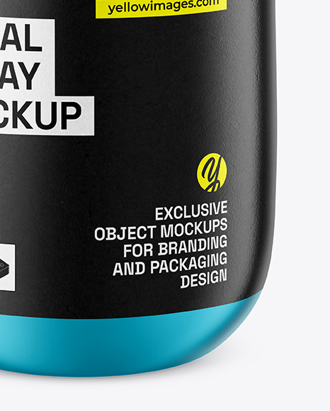 Matte Metallic Nasal Spray Bottle Mockup