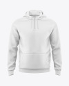 Quarter Zip Men&#039;s Hoodie Mockup - Front View