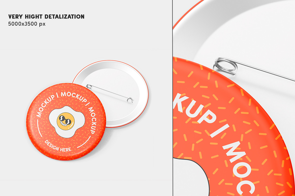 Pin Mockup Set Pin Mockup Set