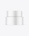 Matte Cosmetic Jar Mockup