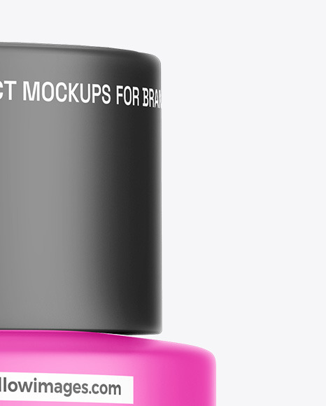 Matte Cosmetic Jar Mockup