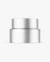 Matte Metallic Cosmetic Jar Mockup