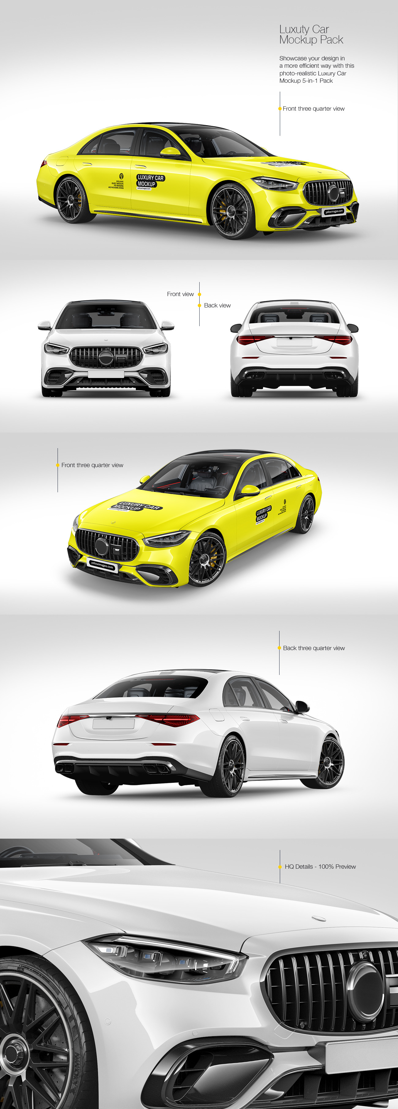 Luxury Car Mockup Pack Luxury Car Mockup Pack