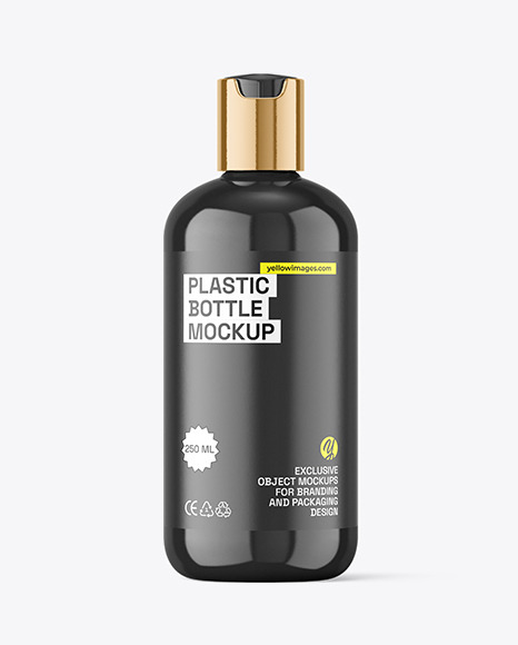 Glossy Cosmetic Bottle Mockup