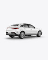 Luxury Coupe Mockup - Back Half Side View