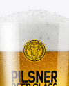 Pilsner Beer Glass Mockup