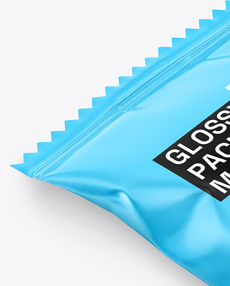 Glossy Snack Package Mockup