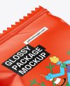 Glossy Snack Package Mockup