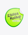 Texturated Sticker Mockup