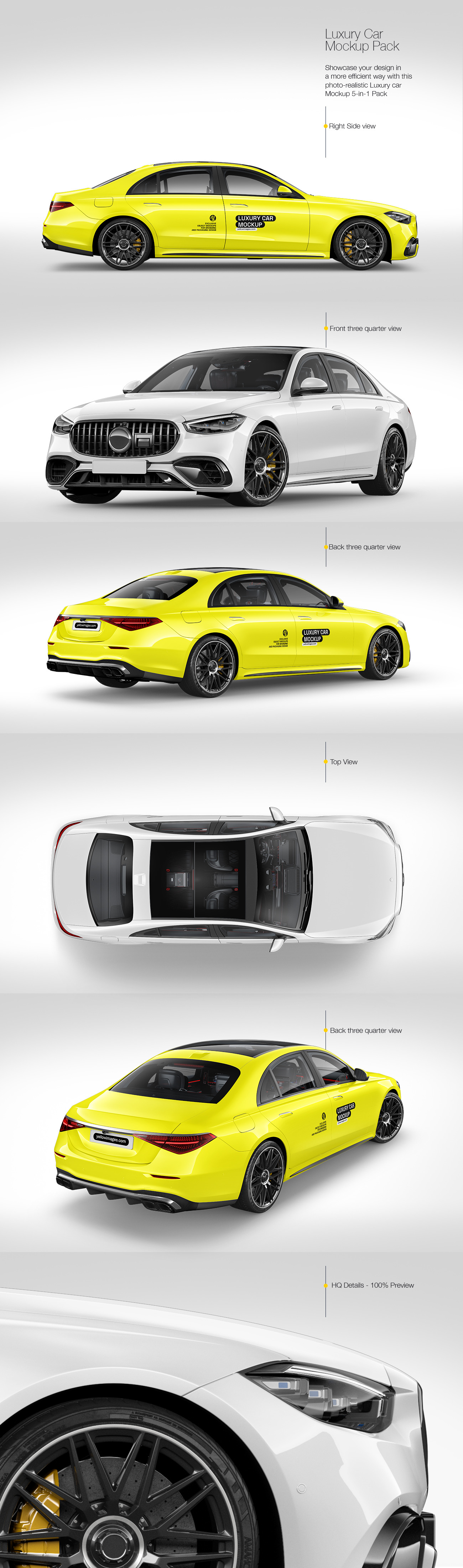 Luxury Car Mockup Pack Luxury Car Mockup Pack