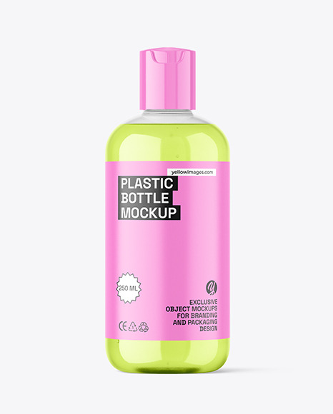 Clear Cosmetic Bottle Mockup