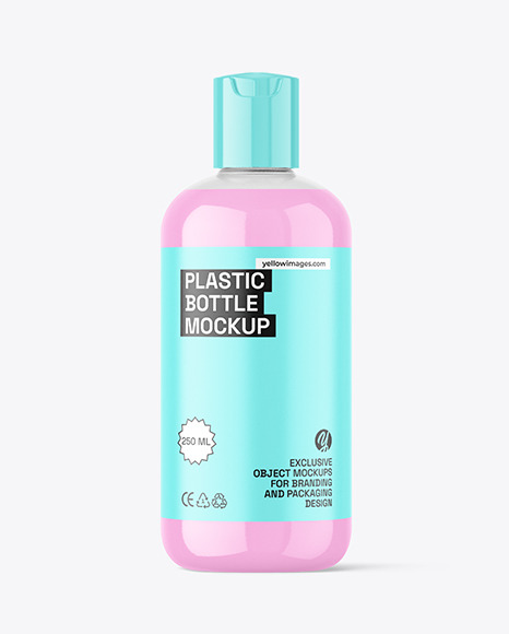 Clear Cosmetic Bottle Mockup