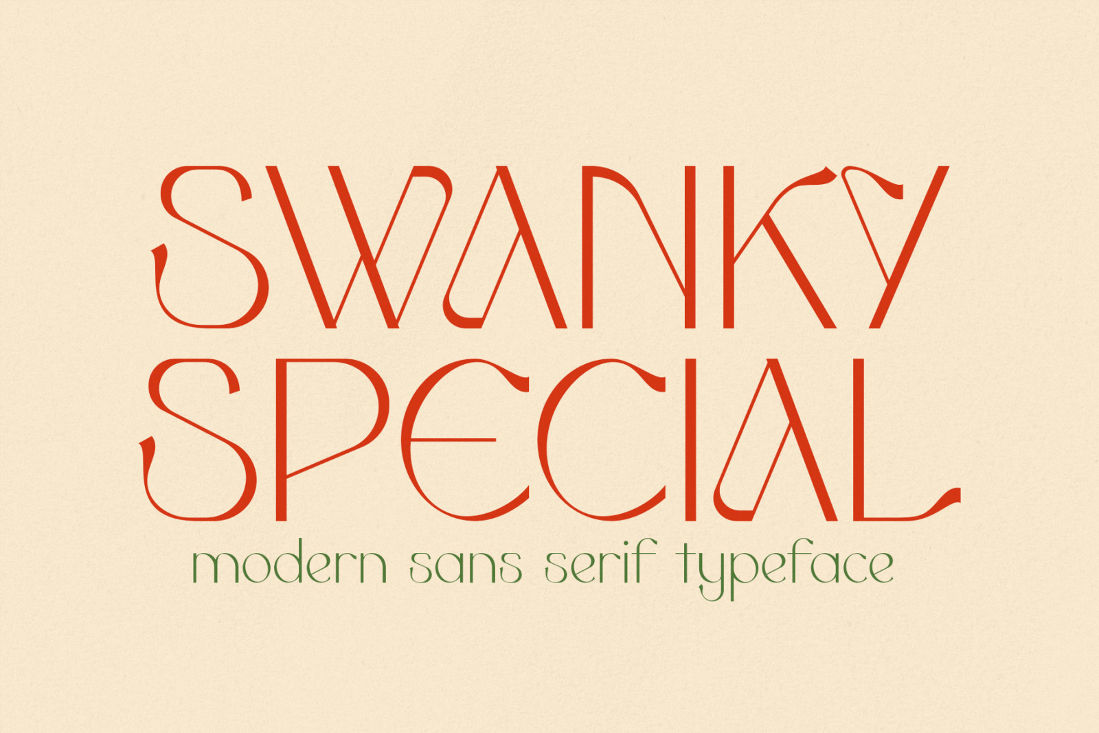 Swanky Special - Fancy Sans Serif Swanky Special - Fancy Sans Serif