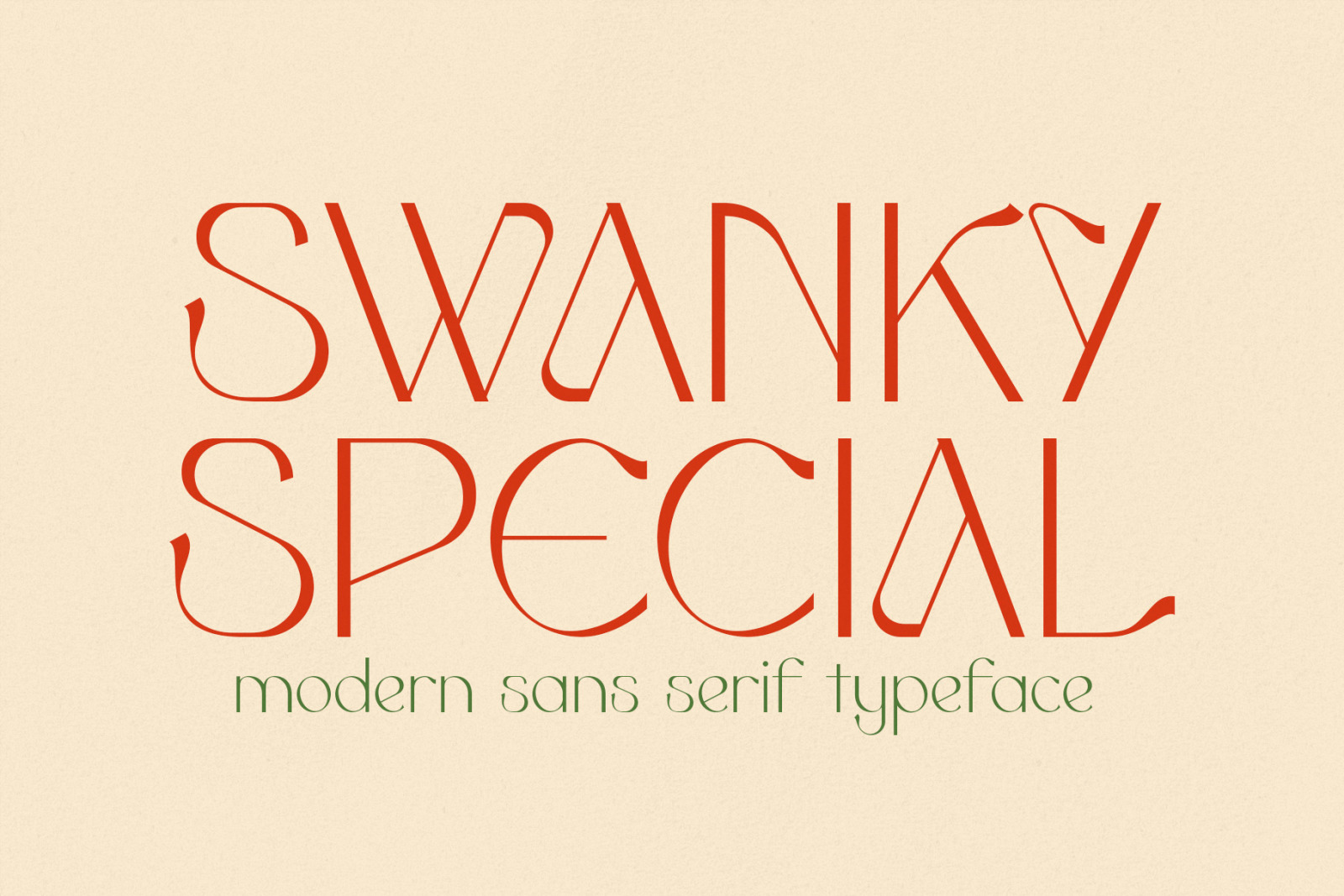 Swanky Special - Fancy Sans Serif