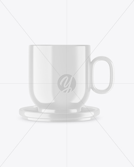 Glossy Coffee Cup Mockup