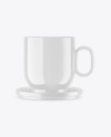 Glossy Coffee Cup Mockup