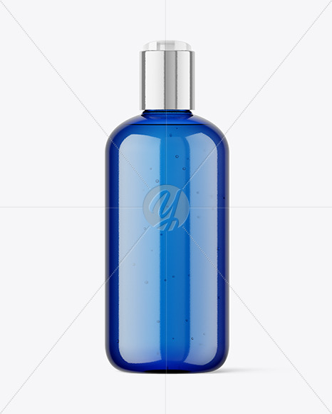 Blue Cosmetic Bottle Mockup