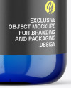 Blue Cosmetic Bottle Mockup