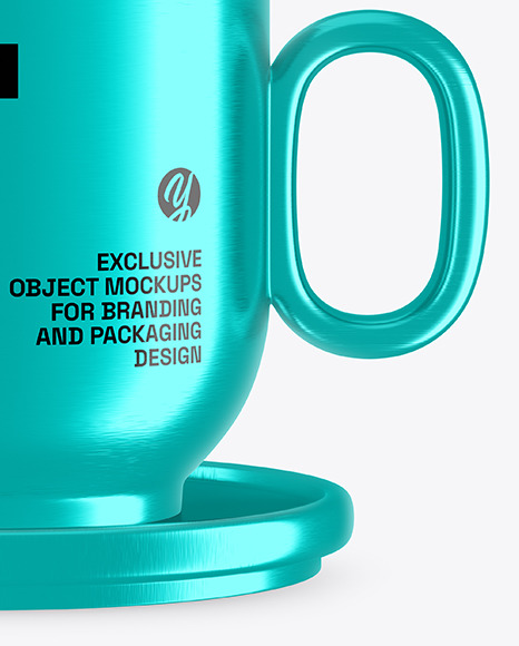 Metallic Coffee Cup Mockup