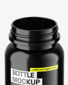 Glossy Bottle W/ Pills Mockup