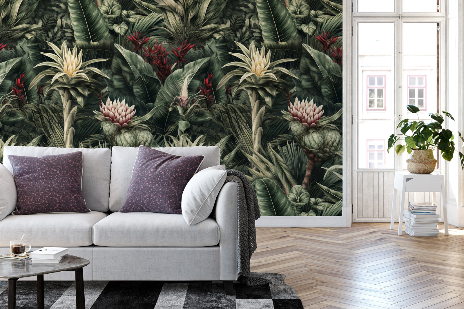 Tropical Plants Patterns - Set 01 Tropical Plants Patterns - Set 01