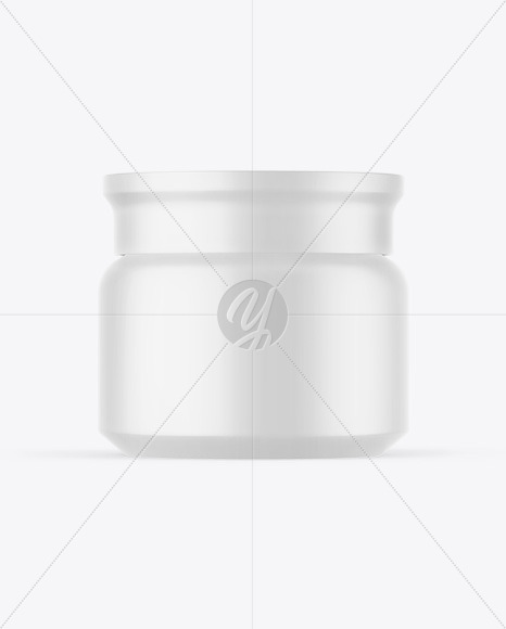 Matte Cosmetic Jar Mockup