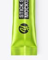 Matte Metallic Stick Sachet Mockup