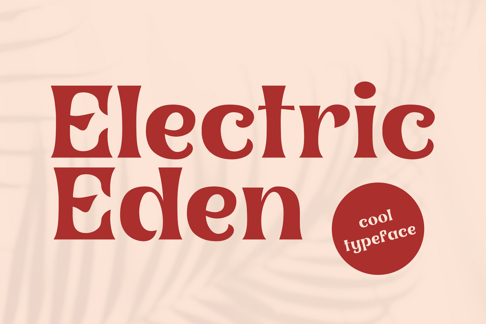 Electric Eden - Nostalgic Typeface Electric Eden - Nostalgic Typeface