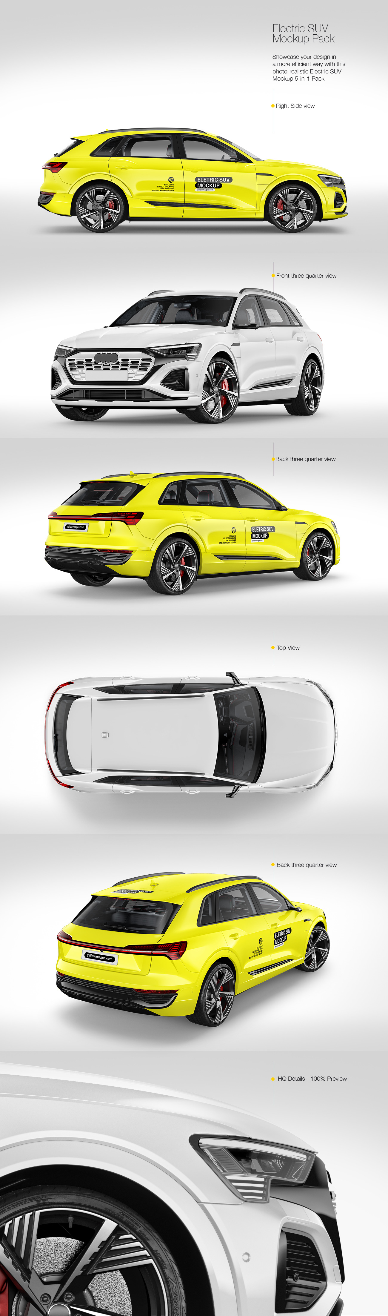 Electric Crossover SUV Mockup Pack